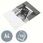 Leitz 45990062 WOW A4 İnce Lastikli 3 Katlı Dosya, Metalik Mor