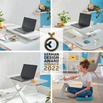 Leitz Masa Sehpası, Kompakt, Dizüstü Bilgisayarlar için Yüksekliği Ayarlanabilir Sehpa, İnce ve Yerden Tasarruflu, 700 x 350 mm, Ergo Cozy Serisi, Beyaz ve  - Seçenekler: 700 x 350 mm, 800 mm x 420 mm