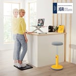 Leitz Masa Sehpası, Kompakt, Dizüstü Bilgisayarlar için Yüksekliği Ayarlanabilir Sehpa, İnce ve Yerden Tasarruflu, 700 x 350 mm, Ergo Cozy Serisi, Beyaz ve  - Seçenekler: 700 x 350 mm, 800 mm x 420 mm