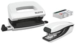 Leitz Nexxt mini delgeç ve zımba seti, 10 sayfaya kadar, P2 No. 10 zımba teli, inci beyazı, WOW, 55612001
