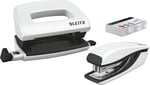 Leitz Nexxt mini delgeç ve zımba seti, 10 sayfaya kadar, P2 No. 10 zımba teli, inci beyazı, WOW, 55612001