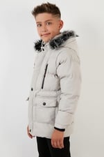 Lela İçi Peluş Astarlı Çıkarılabilir Kapüşonlu Suya Dayanıklı Kışlık Mont Erkek Çocuk MONT 5760022 - Seçenekler: 5 Yıl, 6 Yıl, 7 Yıl, 8 Yıl