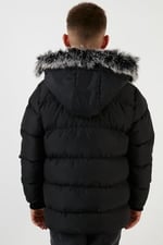 Lela İçi Peluş Astarlı Çıkarılabilir Kapüşonlu Suya Dayanıklı Kışlık Mont Erkek Çocuk MONT 5760022