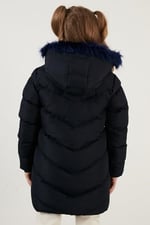 Lela Peluş Astarlı Yakası Suni Kürklü Çıkarılabilir Kapüşonlu Kışlık Mont Kız Çocuk MONT 5761908 - Seçenekler: 5 Yıl, 6 Yıl, 7 Yıl, 11 Yıl, 12 Yıl