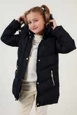 Lela Peluş Astarlı Yakası Suni Kürklü Çıkarılabilir Kapüşonlu Kışlık Mont Kız Çocuk MONT 5761908 - Seçenekler: 5 Yıl, 6 Yıl, 7 Yıl, 11 Yıl, 12 Yıl