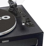 Lenco LS-430 Pikap – Bluetooth Pikap – Entegre Hoparlör 40 Watt RMS – Kayış tahriki – Pitch Control – Ön güçlendirici – RCA Out ve AUX-In – 3,5 mm – Siyah LS-430BK