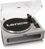 Lenco LS-440 Pikap - Bluetooth Pikap - Entegre Hoparlör 40 Watt RMS - Kayış Tahriki - Pitch Control - Ön Amplifikatör - RCA Out ve AUX-In - Gri | LS-440 - Vinil Çalar - Bluetooth 40 Watt RMS - Kayış T