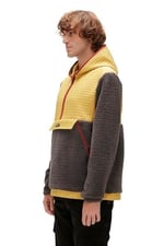 Leonard Half-Zıp Plush Peluş Kapüşonlu Erkek SweatShirt - 23.02.29.007 Antrasit