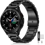 Lerobo Samsung Galaxy Watch 7 6 5 4 Band 44 mm 40 mm/Galaxy Watch 6 4 Klasik Bant 43 mm 47 mm 46 mm 42 mm/Aktif 2 40 mm 44 mm/Saat 3 41 mm, 20 mm Paslanmaz Çelik Metal Yedek Erkek Kadın ile Uyumlu