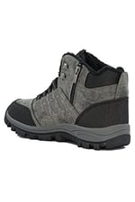 LETAO-Fermuarlı Kürklü Unisex Trekking Bot Soğuga Dayanıklı