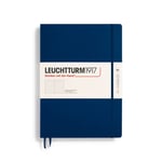 Leuchtturm1917 Master Klasik (A4+), 235 Sayfa Not Defteri, Noktalı, Lacivert - Seçenekler: Dotted, Kariert, Liniert, şeffaf