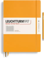 Leuchtturm1917 Master Klasik (A4+), 235 Sayfa Not Defteri, Kareli, Gündoğumu Sarı