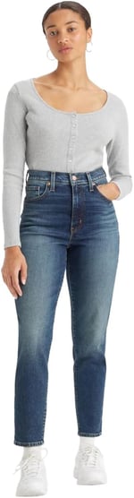 Levi's High Waist Mom Jeans Kot Pantolon Kadın