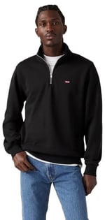 Levi's Original Housemark 1/4 Zip Up Sweatshirt Erkek