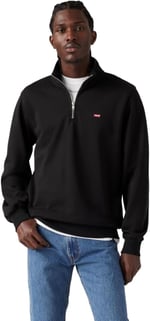 Levi's Original Housemark 1/4 Zip Up Sweatshirt Erkek