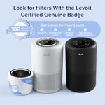 LEVOIT Core 200S Hava Temizleyici Yedek Filtre, 3'ü 1 Arada Filtre, Yüksek Verimli Aktif Karbon, Core 200S-RF, Beyaz