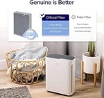 LEVOIT Vital100 Hava Temizleyici Değiştirme, Gerçek HEPA Yüksek Verimli Aktif Karbon Filtre, Vital 100-RF, 2'li Paket, Beyaz