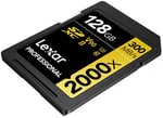 Lexar 128GB Professional 2000x SDHC UHS-II cards, up to 300MB/s read 260MB/s write C10 V90 U3