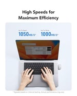 Lexar 1TB Professional Go Taşınabilir SSD, Hub ile, Apple 4K 60fps ProRes Destekler, 1050MB/s'ye kadar, USB 3.2 Gen 2, Sağlam, IP65, Ultracompact, iPhone 15/16 ile uyumlu, Harici SSD, Siyah