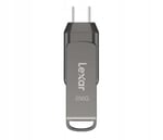 Lexar 256GB JumpDrive Dual Drive D400 USB 3.1 Type-C Flash Sürücü