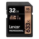 Lexar 32GB 633X Professional SDHC UHS-1 (Class 10) U1 - Seçenekler: 32 GB, 64 GB, 128GB