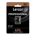 Lexar 32GB 633X Professional SDHC UHS-1 (Class 10) U1 - Seçenekler: 32 GB, 64 GB, 128GB