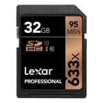 Lexar 32GB 633X Professional SDHC UHS-1 (Class 10) U1 - Seçenekler: 32 GB, 64 GB, 128GB