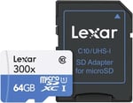 Lexar 64Gb 45Mb/s 300X Micro Sd Hafıza Kartı