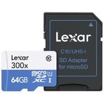 Lexar 64Gb 45Mb/s 300X Micro Sd Hafıza Kartı