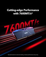Lexar ARES Gen2 RGB DDR5 RAM 48GB Kit (2x24GB) 7600MHz, 288-Pin UDIMM Masaüstü Bellek, Intel XMP 3.0 için PC Oyun Belleği, SK hynix tarafından desteklenen DRAM, CL38-48-48-121/1.35V