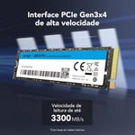 Lexar Disque SSD NM610 Pro 500Go - NVMe M.2 Tip 2280