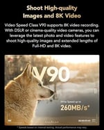 Lexar Professional 2000x SD Kart 128 GB, SDXC UHS-II Hafıza Kartı, 300 MB/sn'ye Kadar Okuma, 260 MB/sn Yazma, Sınıf 10, U3, V90 SDXC Kart DSLR için, Full-HD Sinema Kalitesinde 8K Video Kameralar