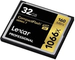 Lexar Professional 32GB 1066x Speed 160MB/s CompactFlash Bellek Kartı