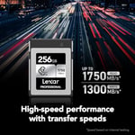 Lexar Profesyonel CFexpress Tip B Kart GÜMÜŞ Serisi 1000MB/s 256GB