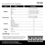 Lexar Profesyonel CFexpress Tip B Kart GÜMÜŞ Serisi 1000MB/s 256GB