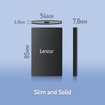 Lexar SL500 harici SSD 1 TB, USB3.2 Gen2x2 taşınabilir SSD, 2000 MB/s'ye kadar PSSD okuma, 1800 MB/s yazma, harici katı hal sürücüsü, iPhone15 Serisi/ - Seçenekler: ES3, SL500, ARMOR700, 1TB, 2TB, 4TB