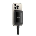 Lexar SL500M Manyetik Setli 1 TB Harici Taşınabilir SSD, Taşınabilir SSD USB3.2 Gen2, 2000 MB/s'ye Kadar Okumada Kompakt Harici Katı Hal Sürücüsü iPhone 16 Serisi/Mac/PS5/Laptop/PC ile