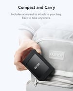 Lexar SL500M Manyetik Setli 1 TB Harici Taşınabilir SSD, Taşınabilir SSD USB3.2 Gen2, 2000 MB/s'ye Kadar Okumada Kompakt Harici Katı Hal Sürücüsü iPhone 16 Serisi/Mac/PS5/Laptop/PC ile