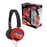 Lexibook Disney Pixar Arabalar Flash McQueen Stereo Kulaklık, Sınırlı Ses Gücü, Katlanabilir ve Ayarlanabilir, Kırmızı/Siyah, HP010DC - Seçenekler: Arabalar, Paw Patrol, Barbie, Bebek Köpekbalığı...