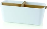 Lexon Zen Large Cup, beyaz/Bambu, LH40 W bölmesi (4 bölüm)