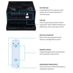 Lian Li Evrensel USB ve PWM Fan Hub, 4 USB Başlıklı Fan Kontrol Cihazı - 6 Fan Bağlantı Noktası - Manyetik Montaj - 5V/4PIN - PSU/Anakart Evrensel Kılıf Uyumluluğu - Beyaz (EG-HUB01B)