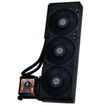 Lian Li Hydroshift 360 AIO- Önceden kurulmuş 3 x 28 MM fan - Yana monte soğutucu yolu - 2,8 inç LCD Ekran - 480 × 480 Çözünürlük - Yakalanan ekran görüntüleri veya kaydedilmiş videolar -Siyah
