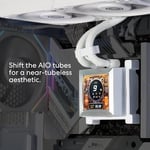 Lian Li Hydroshift 360 AIO - Pre-installed 3 x 28MM Fans - Side-Mounted Coolant Pathway - 2.88” LCD Screen - 480 × 480 Resolution - Captur - Seçenekler: 360S (28mm Fan)-Beyaz, 360N (Fan-Less) Beyaz...