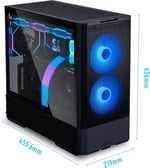 Lian Li Medium Case(2x140mm PWM ARGBfans,2x120 PWMfans) Black