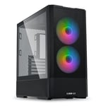 Lian Li Medium Case(2x140mm PWM ARGBfans,2x120 PWMfans) Black