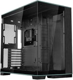 Lian Li O11D EVO RGB Oyun Bilgisayarı Kasası ATX Siyah - RGB Aydınlatmalı Midi Tower PC Kasası, 455 mm'ye Kadar Ekran Kartları, 420 mm'ye kadar Radyatör, Siyah PC Case Çelik, Alüminyum,