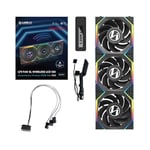 Lian Li UNI FAN REVERSE SL WIRELESS LCD 3x120mm RGB Kablosuz Kasa Fanı Siyah