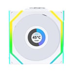 Lian Li UNI FAN REVERSE SL WIRELESS LCD 3x120mm Beyaz Kasa Fanı (G99.12RSLLCD1W3W.00)