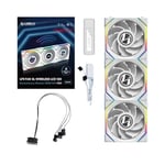 Lian Li UNI FAN REVERSE SL WIRELESS LCD 3x120mm Beyaz Kasa Fanı (G99.12RSLLCD1W3W.00)