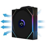 Lian Li UNI FAN REVERSE TL WIRELESS LCD 3x120mm Siyah Kasa Fanı (G99.12RTLLCD1W3B.00)